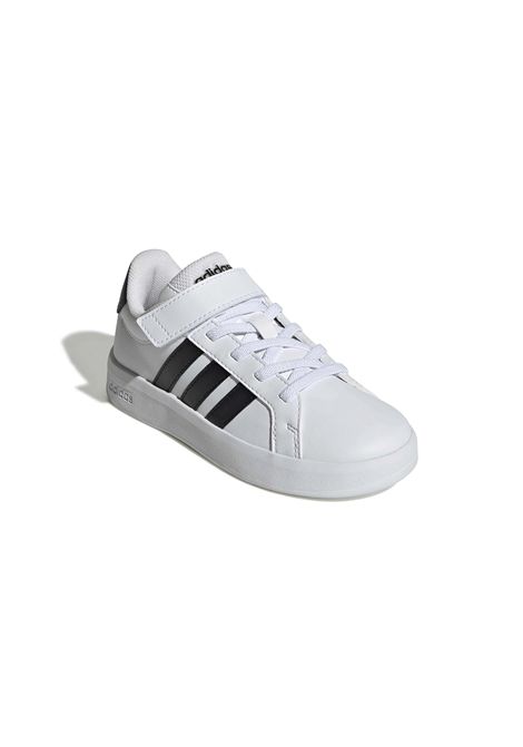 Scarpe Adidas Grand Court 3.0 Bianco Nero Bambini ADIDAS CORE | Sneakers | HP3531-